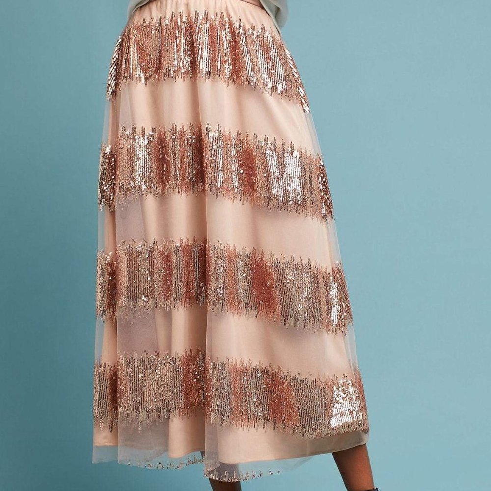 Eva Franco Sequin Revelry Maxi Skirt Size 10 / LIFEIN